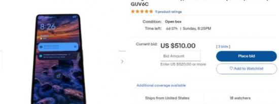 Google Pixel 7原型出现在eBay上 售价510美元
