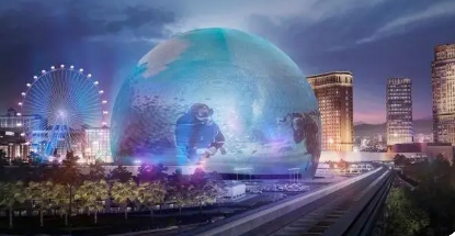 拉斯维加斯MSG Sphere球形场馆配备全球最大的LED屏幕