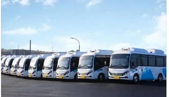 比亚迪韩国分公司在市场推出了首款BYD eBus9纯电动大巴车型